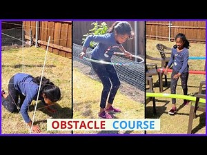 Homemade Outdoor Obstacle Course for Kids | DIY