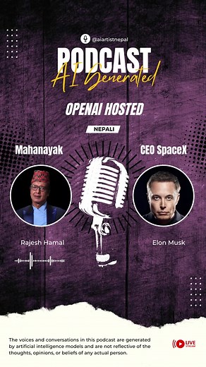 Rajesh Hamal And Elon Musk Nepali Podcast - AI Conversation Exploration