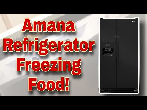 How to Fix Amana Refrigerator Freezing Food on Refrigerator Side | Model #ASD2522WRB06