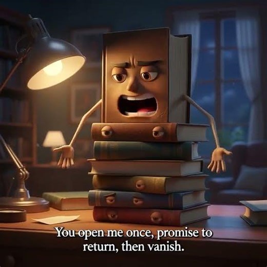 “A Stack of Stories Waiting to Be Read 📚😌” #animatedobjects #youtubeshorts #funvideos #kidscontent