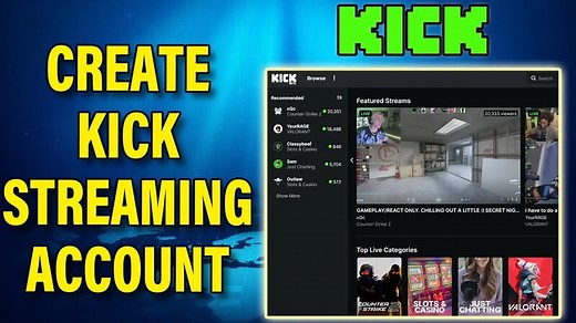 How To Create Kick Account On PC | Kick Streaming