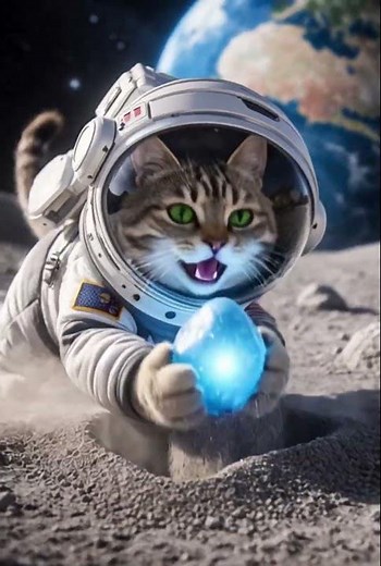 Moonbound Meow: A Cat's Space Journey