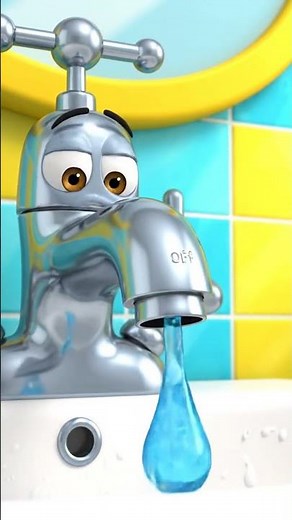 Water Tap Says: Turn Me Off! #shorts #animated #humor