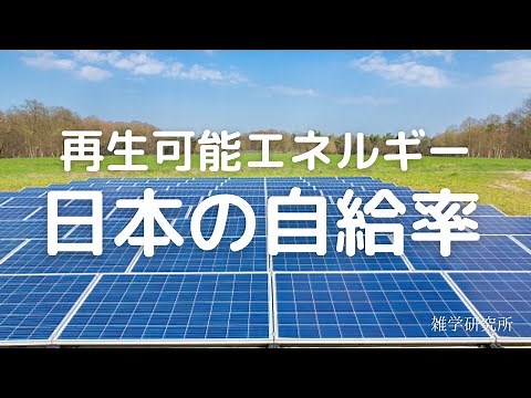 日本のエネルギーの自給率