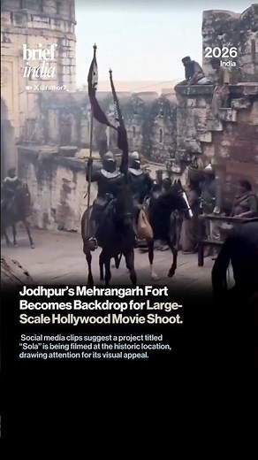 Hollywood Film Shoot at Mehrangarh Fort Sparks Buzz in Jodhpur.