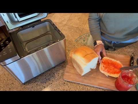 25-in-1 Automatic Bread Maker – 2lb Bread Machine with Fruit/Nut Dispenser & Visible Window