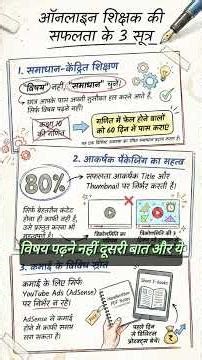 अगर कोई टीचर ऑनलाइन आना चाहता है, तो उसे इस वीडियो से ये 3 मुख्य बातें सीखनी चाहिए #creator