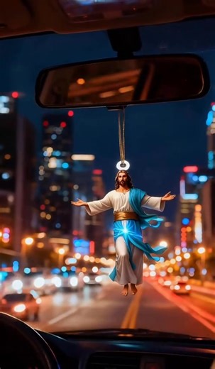 ✝️ Faith on the Road! 2D Retro Jesus Car Decoration—hangs on rearview mirrors, no view obstruction. Serene expression, compact flat design, perfect Christian gift for Christmas/Easter/Valentine’s Day. A gentle reminder of faith, essential for holiday shopping! | Indicateay
