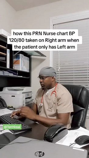 Ok maybe they meant the left arm but DAMN!!🤦‍♀️🤣🤣 #relatable #bloodpressurecheck #nursesoffacebook #nursinghome #healthcareworker #nursing #funnynurse #nursehumor #nurseshumor | Nurse Terry