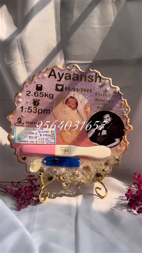 Breast milk preserve korlam frame er moddhe😍☎️call or wp for order 9564031657 #resininvitationplatter #varmalapreservation #malapreservation #viralvideoシ #resinearrings #resinphonecover #resinjhumka #resinartist #babydetailingframe | Bidisha Dhar