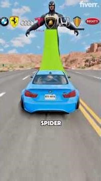 Cars VS Deadpool & WolverineBeamNG.drive #car #shortvideo #trending