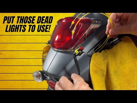 Running Light Mod for Vespa Sprint 150 Scooter - Detailed Step-by-Step process + Action Camera Mount