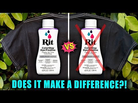 RIT COLORSTAY DYE FIXATIVE VS. NO FIXATIVE: DOES IT MAKE A DIFFERENCE?! || Lucykiins