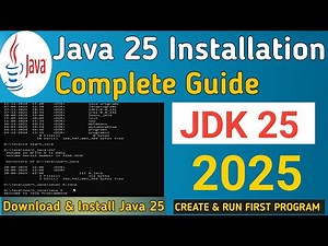 How to Install Java JDK 25 on Windows 10/11