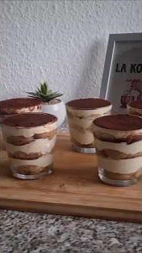 Tiramisu im Glas Dessert ohne Ei ohne Alkohol einfache Rezepte schnell easy recipe | La Kosina