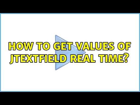 How to get values of jTextField real time? (2 Solutions!!)