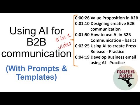 Using AI for B2B Communication: Press Releases, Emails & Value Propositions