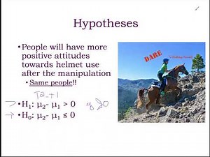 Topic 12 (Paired t test) Lecture recording