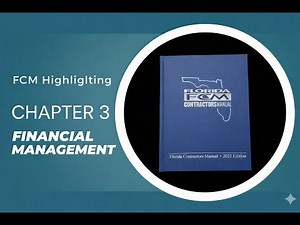 Full Guide: Test Q’s and Highlighting Ch 3 of the Florida Contractors Manual
