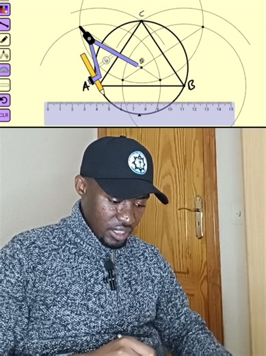 How to circumscribe a circle on a triangle.