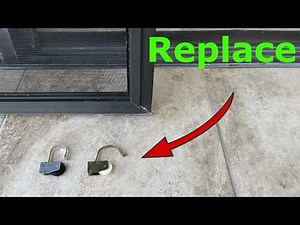 Patio screen door hard to open or close. Rollers replacement
