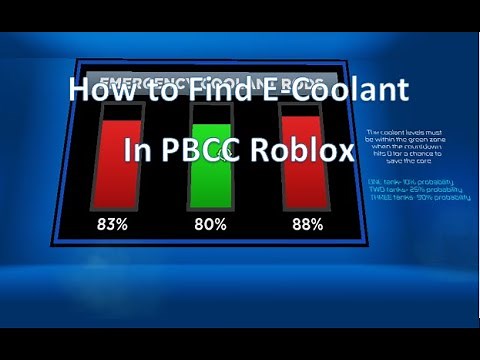 How to find the E-Coolant in PBCC Roblox