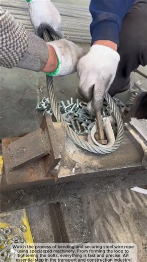 How to make a heavy-duty steel wire rope loop
