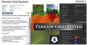 Terrain Grid System - powerful and flexible voronoi, boxed and hexagonal grid