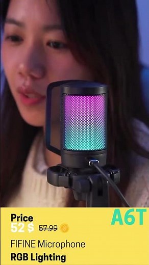 Unveiling the FIFINE Gaming PC RGB USB Microphone A6T - The Ultimate Mic for Streamers!