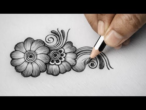 Easy Pencil Mehndi Design for Beginners | Step By step | Beautiful Pencil Mehndi Design |