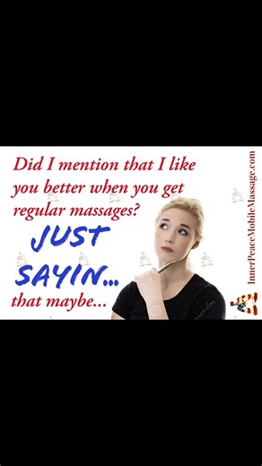 Life piles on the stress… work, deadlines, tension, aches, and all the 99 problems in between. But the truth? Regular massage doesn’t just relax you... it resets your whole world. ✨ You think clearer. ✨ You feel better. ✨ You’re easier to be around (just sayin’ 😌). ✨ And suddenly… 98 of those problems don’t feel so big anymore. At InnerPeace Mobile Massage, we bring the solution straight to your doorstep, your own personal problem-solving table, ready whenever you are. Whether you want relief, 