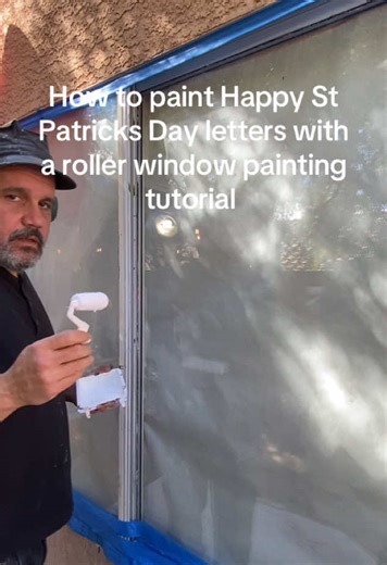 Happy St. Patrick's Day Window Painting Tutorial