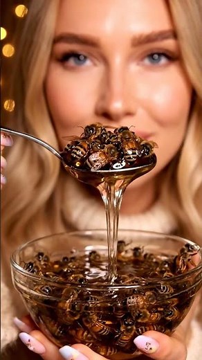 Realistic Honeybee Eating ASMR | Crunchy Insect Candy Sounds | Relaxing & Satisfying ASMR Video