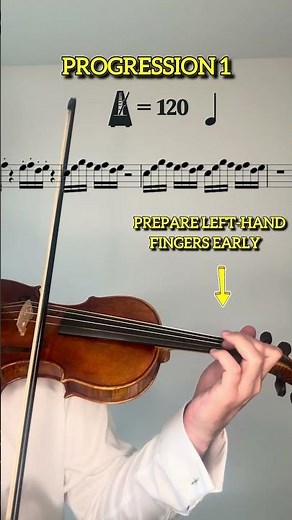 Sixteenth Notes 120→180 BPM 🎻 Fast & Controlled #violin #violinpractice #shorts
