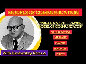 Harold lasswell model of communication || Lasswell 's model of communication #bcom#bba