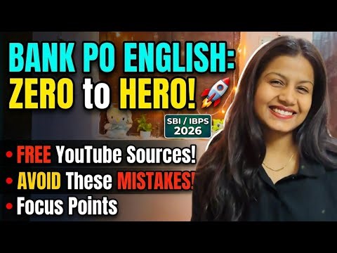 Bank PO English Strategy 2026 🔥 Score 30+ | Free Practice + My Secret Plan