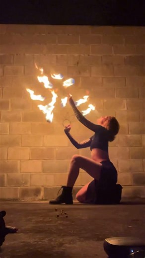 Fire Fan Flow for Private Event to the song Warm Pants by Dua Saleh