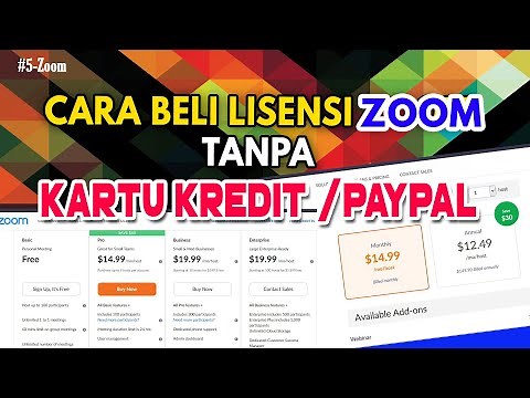 Cara Beli LISENSI ZOOM / AKUN ZOOM Tanpa Kartu Kredit/Paypal