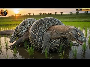 Komodo Dragon vs Python: A Breathtaking Confrontation Between Two Of Nature's Top Killers!