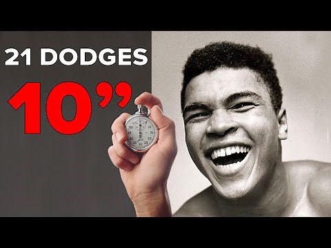 Muhammad Ali dodges 21 hits in 10 seconds