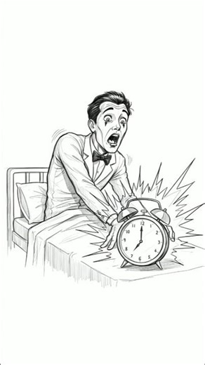 koLate again… every single morning. ⏰ #pantomime #sketch #aishorts