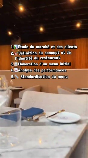 Les étapes de gestion et d’optimisation d’un menu de restaurant (destinées aux professionnels)✔️