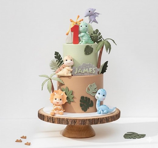 Baby Dinosaur Cake Topper Made of Lightweight Air Dry Clay: Triceratops, T-rex, Brontosaurus, Stegosaurus, Pterodactyl, for Birthday Cake - Etsy