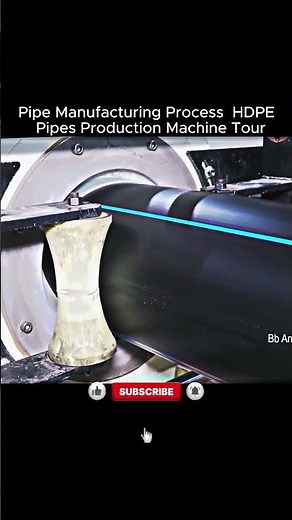 Pipe Manufacturing Process | HDPE Pipes Production Machine Tour