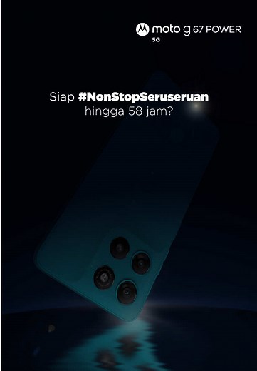 Gak sabar bisa #NonStopSeruseruan tanpa khawatir lowbat? Stay tuned 7.11.25 📅 #motog67Power #MotorolaIndonesia