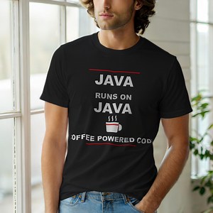 Java Runs on Java / Programmer Coffee Humor / Developer T-shirt - Etsy Canada