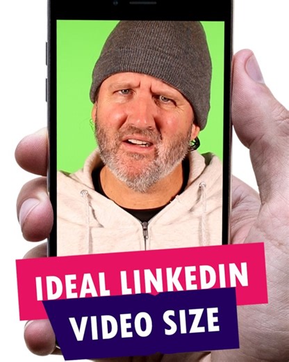 Best size for LinkedIn videos: 1080 x 1350 pixels | Jeff Hatten 🎉 posted on the topic | LinkedIn