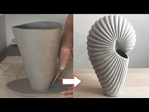 A journey of discovery of pottery creation - shell ceramic sculpture designe