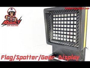Sim Racing Flag Gear Spotter Display with custom flags