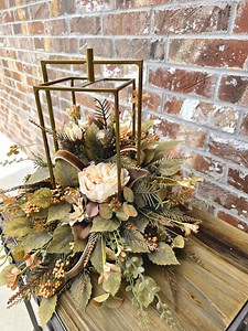 Elegant Fall Table Arrangement With Satin Bow, Fall Centerpiece, Autumn Decor, Fall Decor, Thanksgiving - Etsy